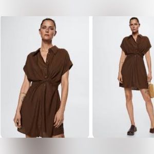 Mango self tie dress